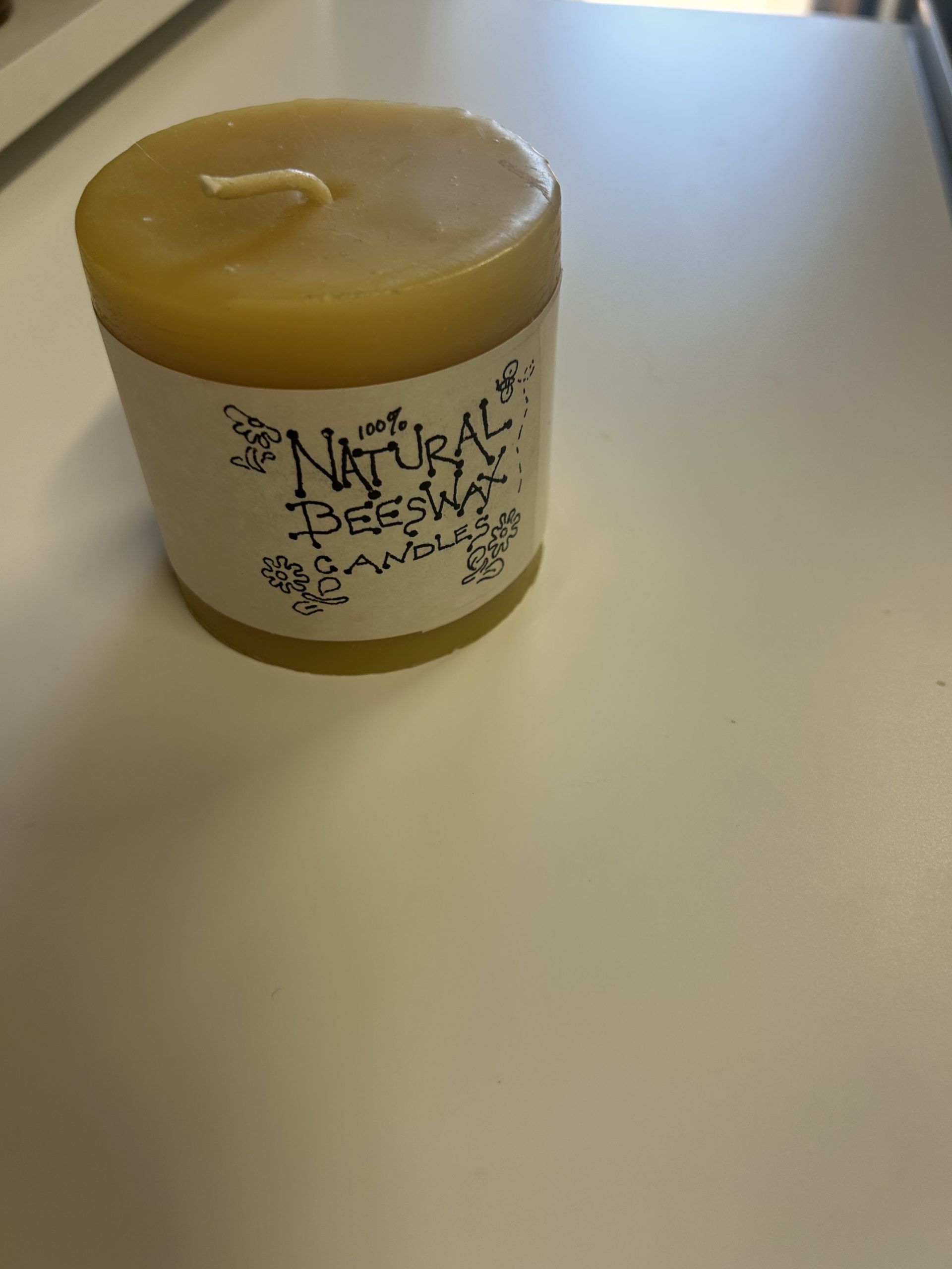 Natural Beeswax Candle